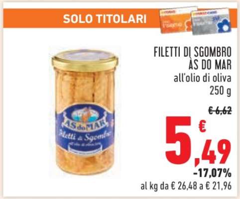 FILETTI DI SGOMBRO ÀS DO MAR