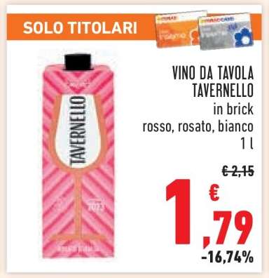 Vino da Tavola Tavernello