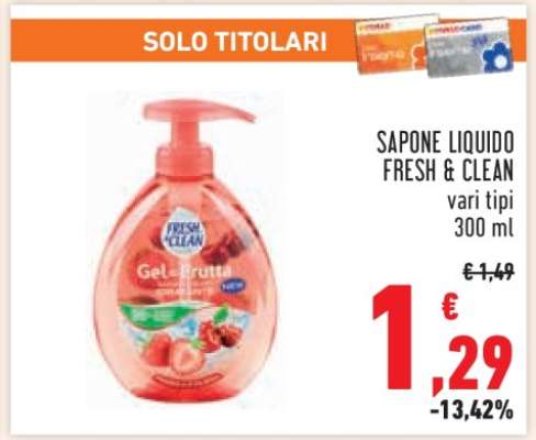 Sapone Liquido Fresh & Clean