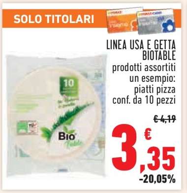 LINEA USA E GETTA BIOTABLE