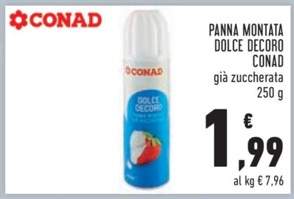 Panna Montata Dolce Decoro Conad