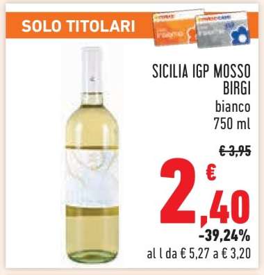 SICILIA IGP MOSSO BIRGI