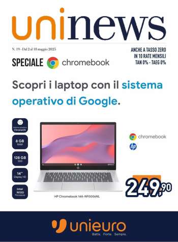 Volantino Unieuro - 2/5/2025 - 18/5/2025.