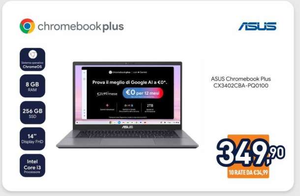 ASUS Chromebook Plus CX3402CBA-PQ0100
