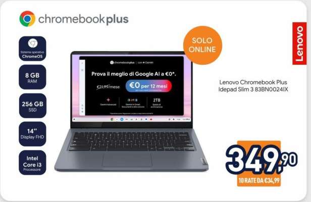 Lenovo Chromebook Plus Ideapad Slim 3 83BNO024IX
