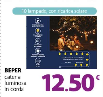 BEPER catena luminosa in corda