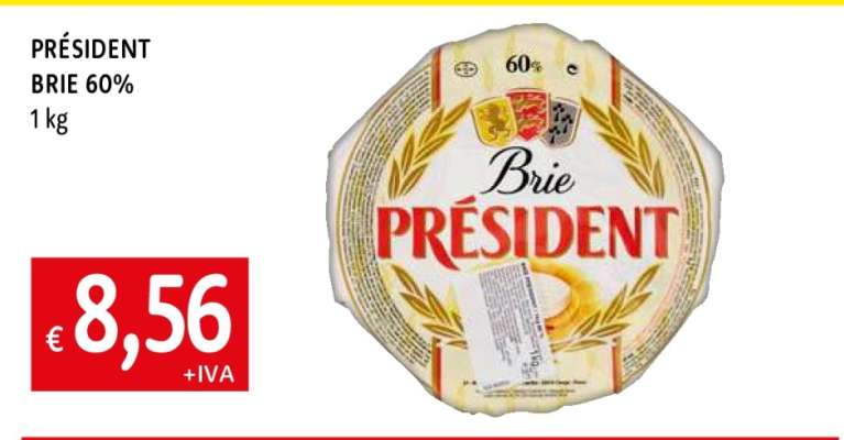 PRÉSIDENT BRIE 60%