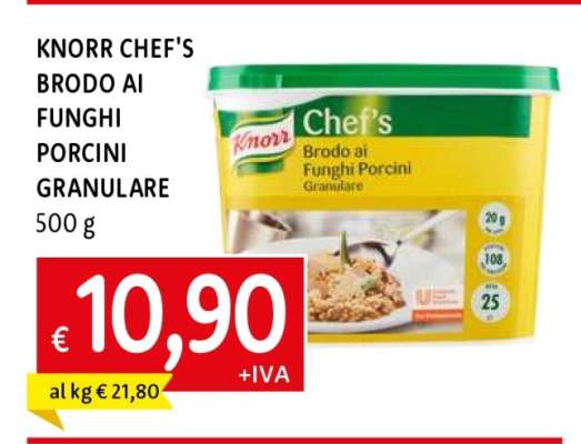 KNORR CHEF'S BRODO AI FUNGHI PORCINI GRANULARE