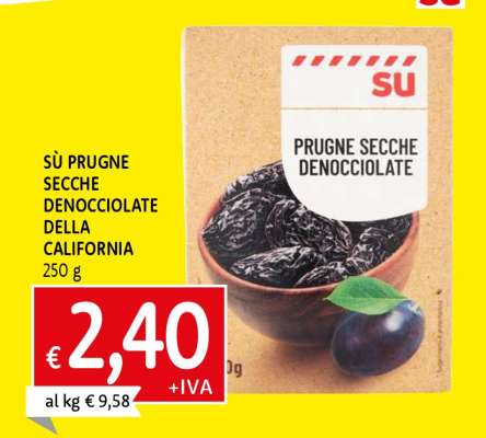 SÙ PRUGNE SECCHE DENNOCCIOLATE DELLA CALIFORNIA