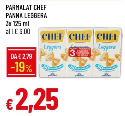 PARMALAT CHEF PANNA LEGGERA