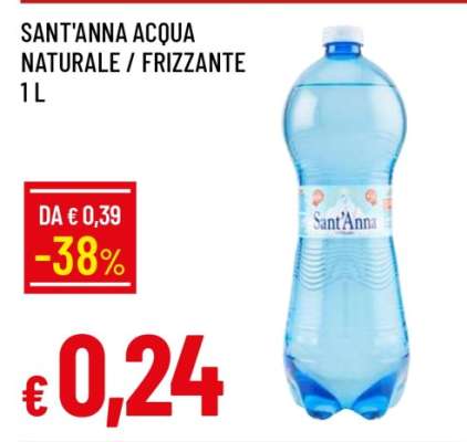SANT'ANNA ACQUA NATURALE / FRIZZANTE 1 L