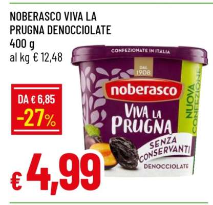 Noberasco Viva La Prugna Denocciolate