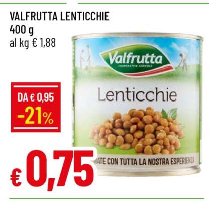 VALFRUTTA LENTICCHIE