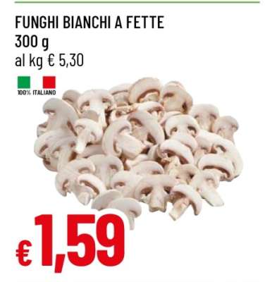 FUNGHI BIANCHI A FETTE