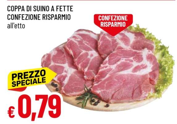 COPPA DI SUINO A FETTE CONFEZIONE RISPARMIO