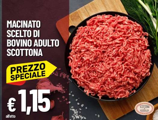 Macinato Scelto di Bovino Adulto Scottona