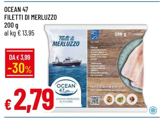OCEAN 47 FILETTI DI MERLUZZO