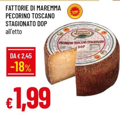 Fattorie di Maremma Pecorino Toscano Stagionato DOP