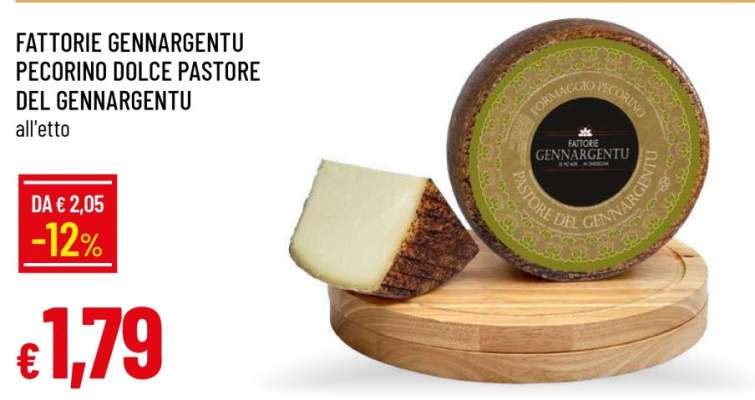 Fattorie Gennargentu Pecorino Dolce Pastore del Gennargentu
