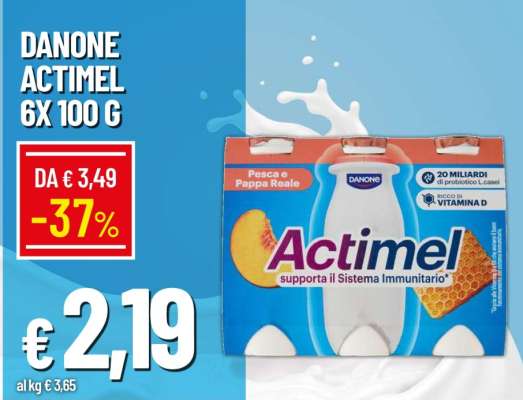 DANONE ACTIMEL 6X 100 G