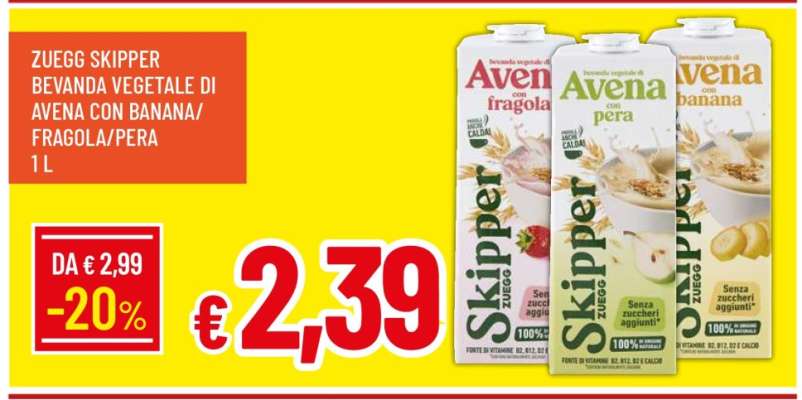 Zuegg Skipper Bevanda Vegetale di Avena
