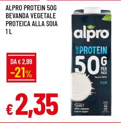 ALPRO PROTEIN 50G BEVANDA VEGETALE PROTEICA ALLA SOIA 1 L