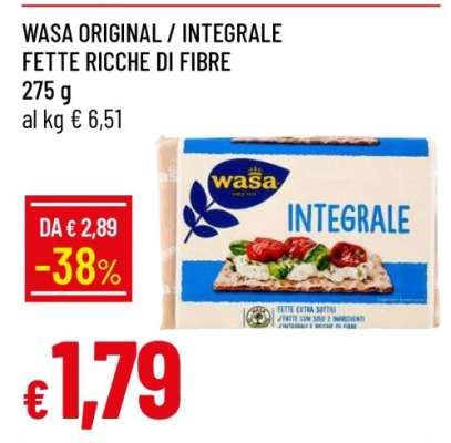 WASA ORIGINAL / INTEGRALE FETTE RICCHE DI FIBRE