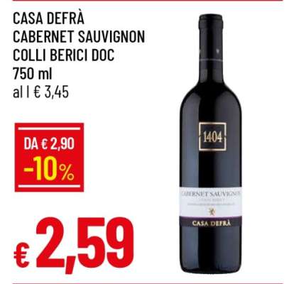 CASA DEFRÀ CABERNET SAUVIGNON COLLI BERICI DOC