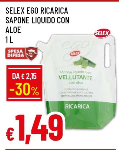 SELEX EGO RICARICA SAPONE LIQUIDO CON ALOE