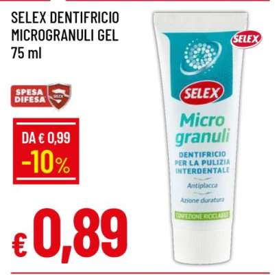 SELEX DENTIFRICIO MICROGRANULI GEL