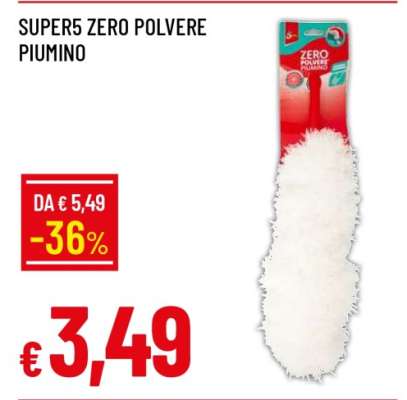 SUPER5 ZERO POLVERE PIUMINO