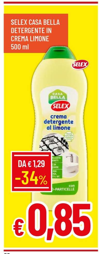 SELEX CASA BELLA DETERGENTE IN CREMA LIMONE