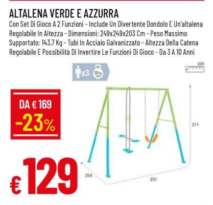 ALTALENA VERDE E AZZURRA