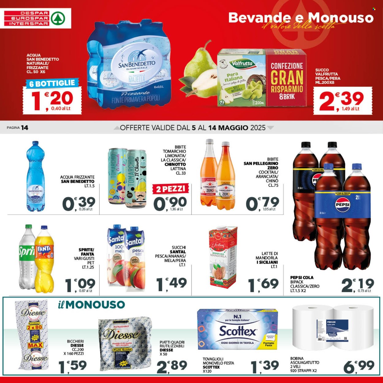 Volantino Eurospar - 5/5/2025 - 14/5/2025. Pagina 1