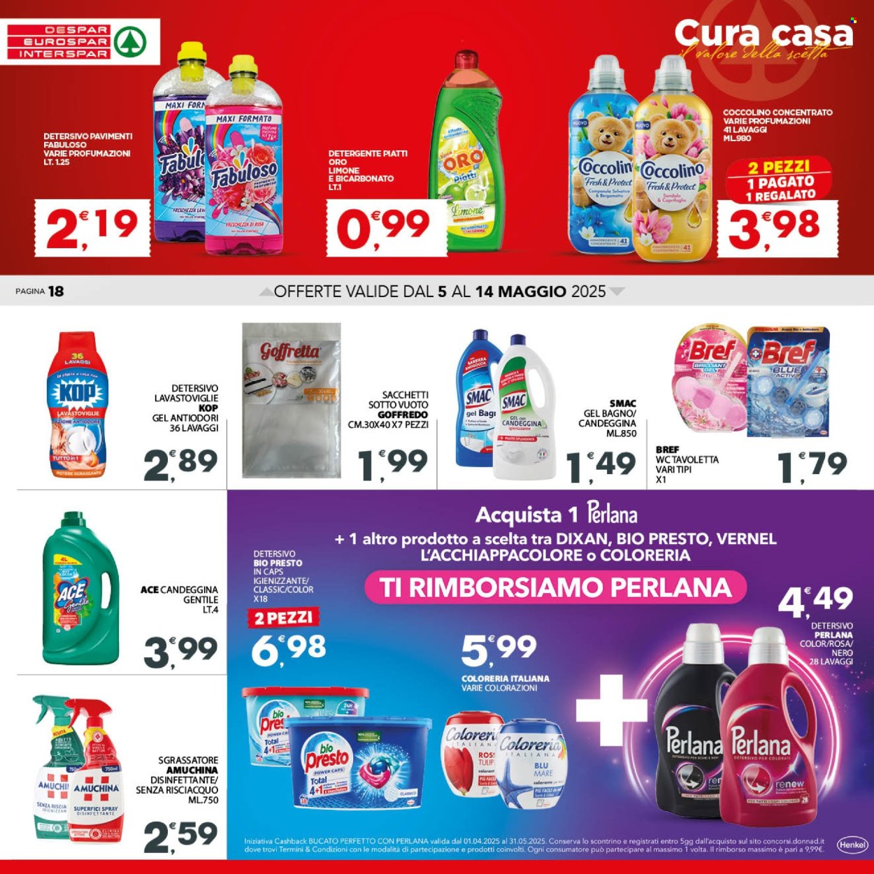 Volantino Eurospar - 5/5/2025 - 14/5/2025. Pagina 1