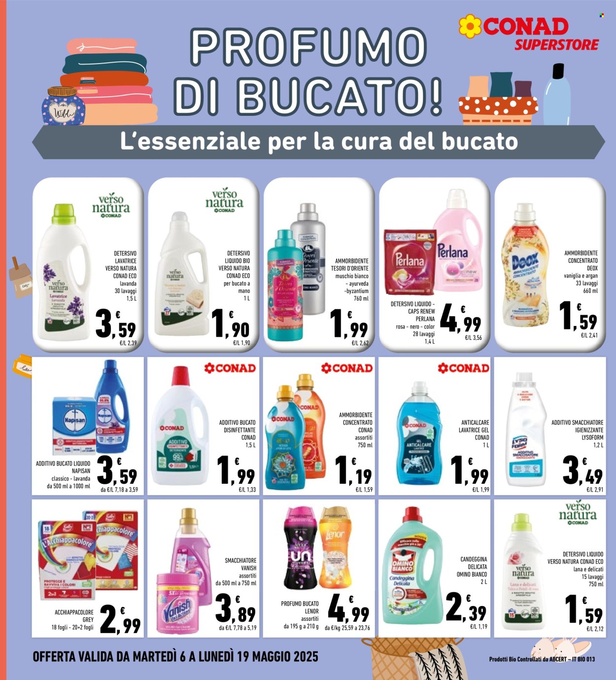 Volantino Conad Superstore - 6/5/2025 - 19/5/2025. Pagina 1