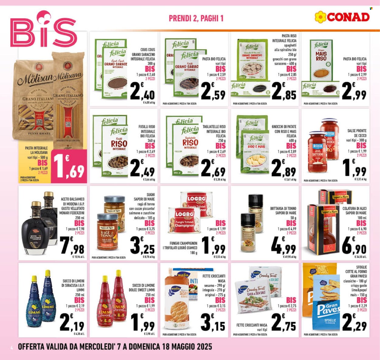 Volantino Conad - 7/5/2025 - 18/5/2025. Pagina 1