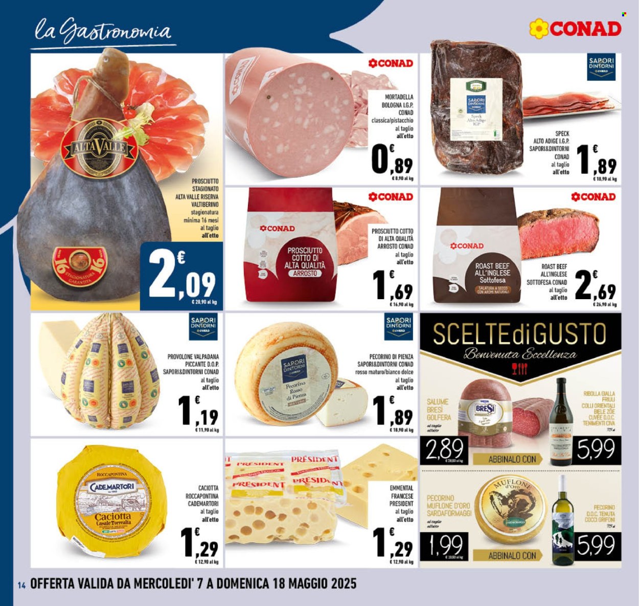 Volantino Conad - 7/5/2025 - 18/5/2025. Pagina 1