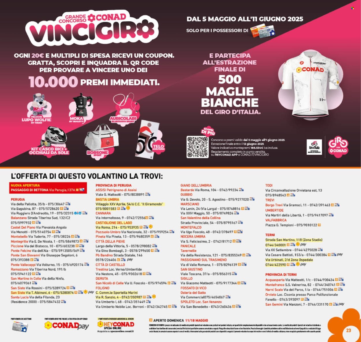 Volantino Conad - 7/5/2025 - 18/5/2025. Pagina 1