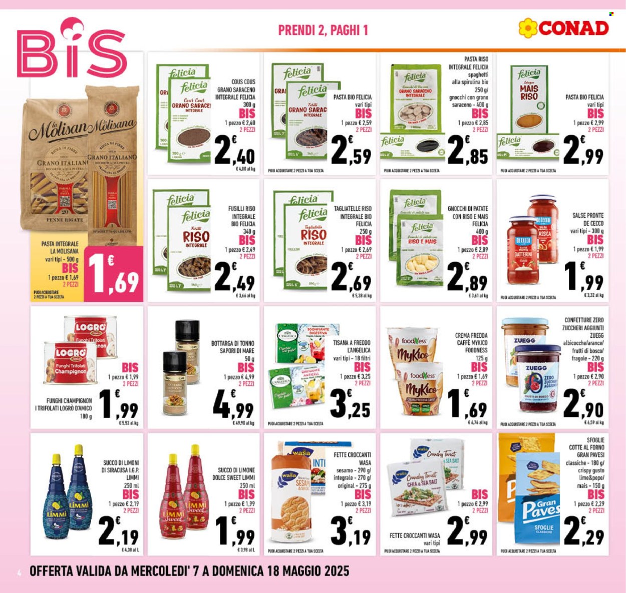 Volantino Conad - 7/5/2025 - 18/5/2025. Pagina 1