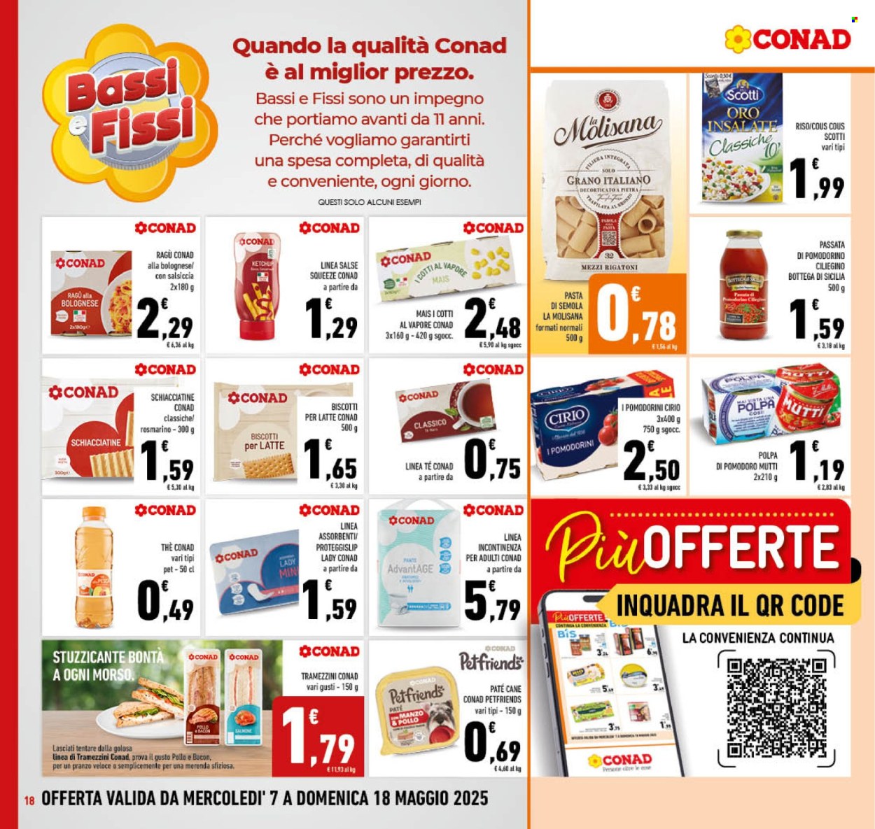 Volantino Conad - 7/5/2025 - 18/5/2025. Pagina 1