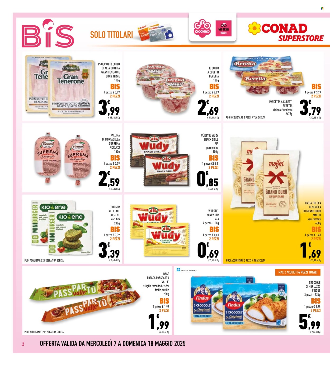Volantino Conad Superstore - 7/5/2025 - 18/5/2025. Pagina 1