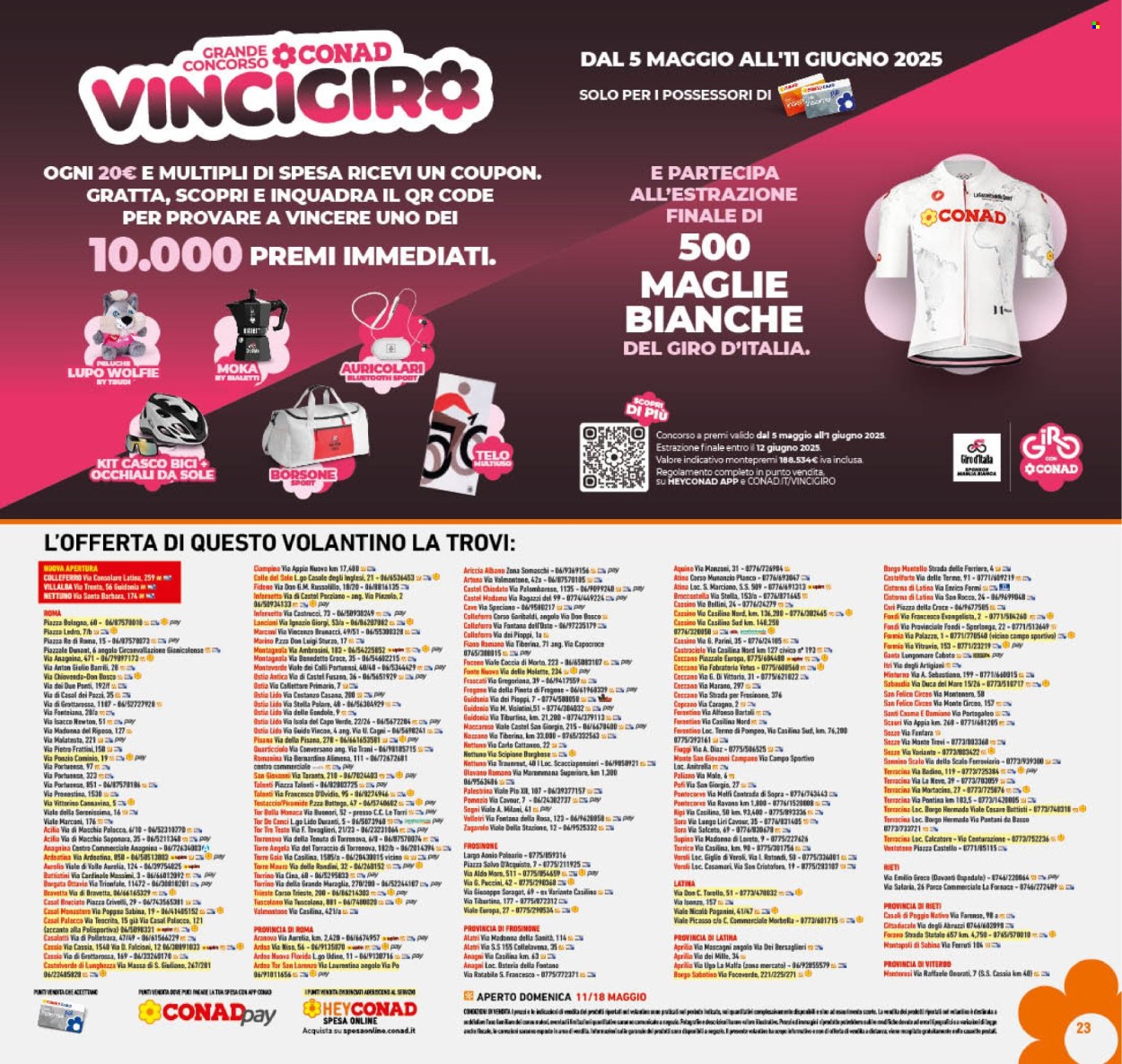Volantino Conad - 7/5/2025 - 18/5/2025. Pagina 1