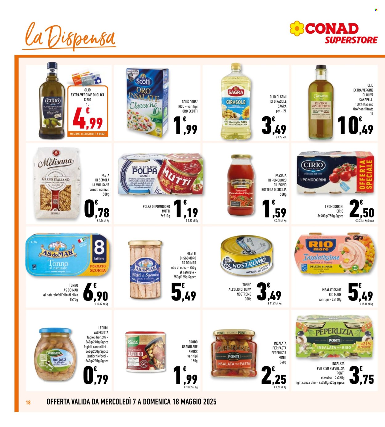 Volantino Conad Superstore - 7/5/2025 - 18/5/2025. Pagina 1