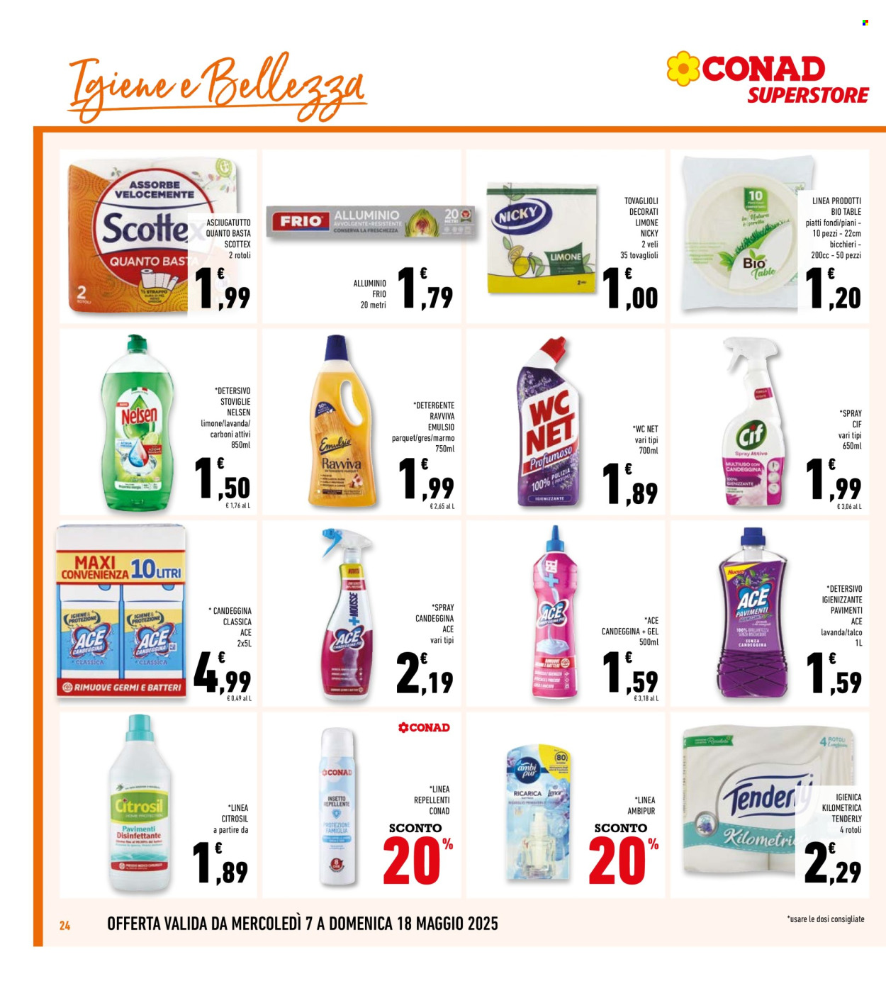 Volantino Conad Superstore - 7/5/2025 - 18/5/2025. Pagina 1