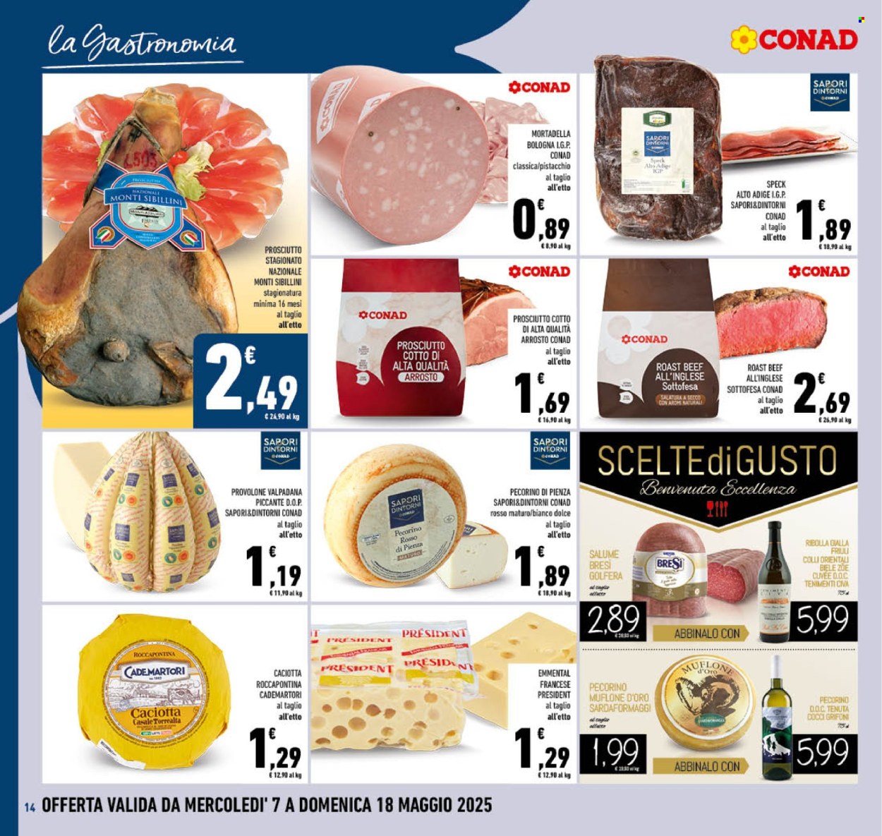 Volantino Conad - 7/5/2025 - 18/5/2025. Pagina 1