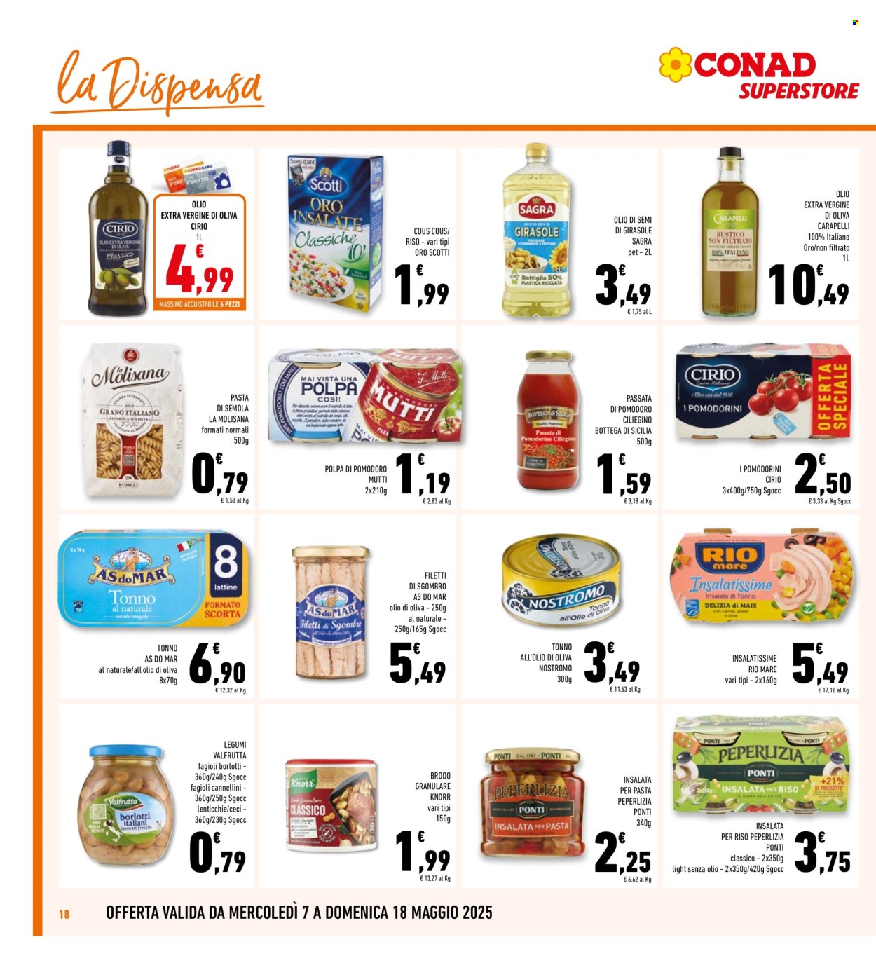 Volantino Conad Superstore - 7/5/2025 - 18/5/2025. Pagina 1