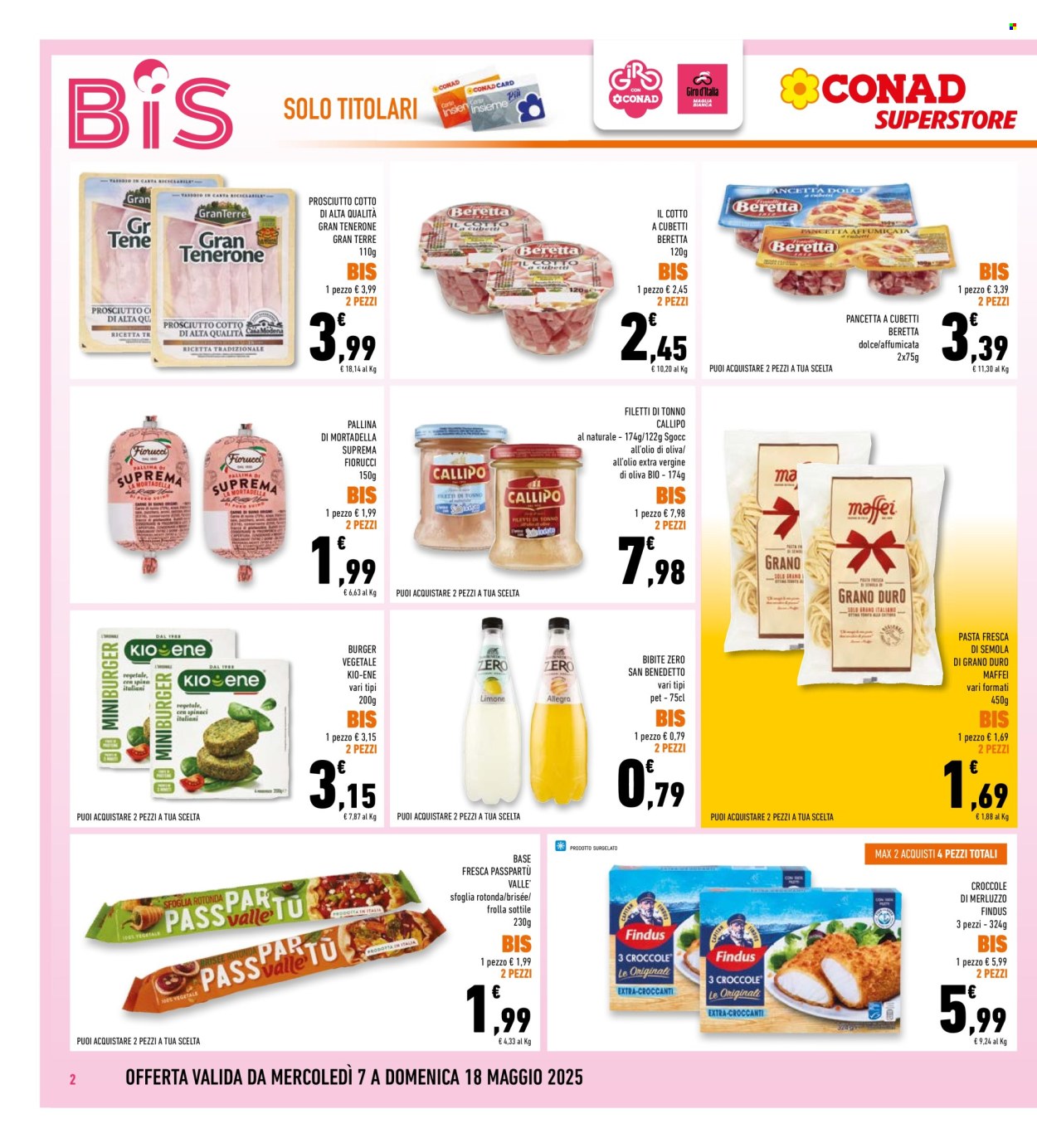 Volantino Conad Superstore - 7/5/2025 - 18/5/2025. Pagina 1