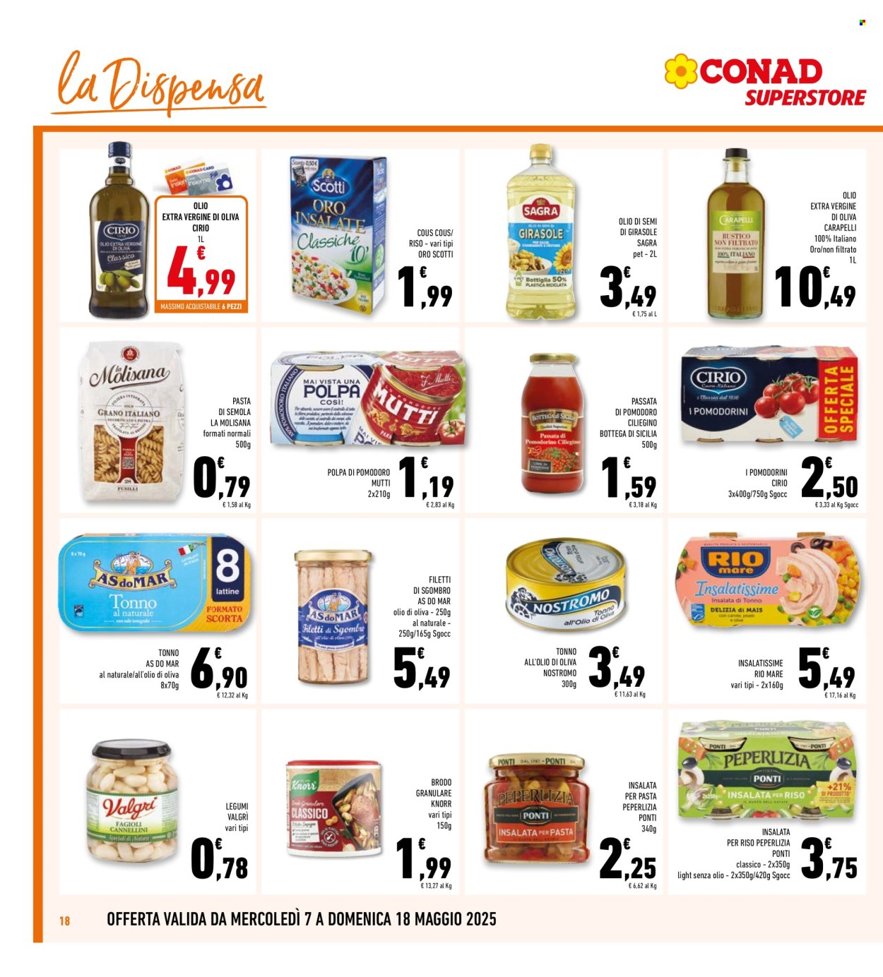 Volantino Conad Superstore - 7/5/2025 - 18/5/2025. Pagina 1