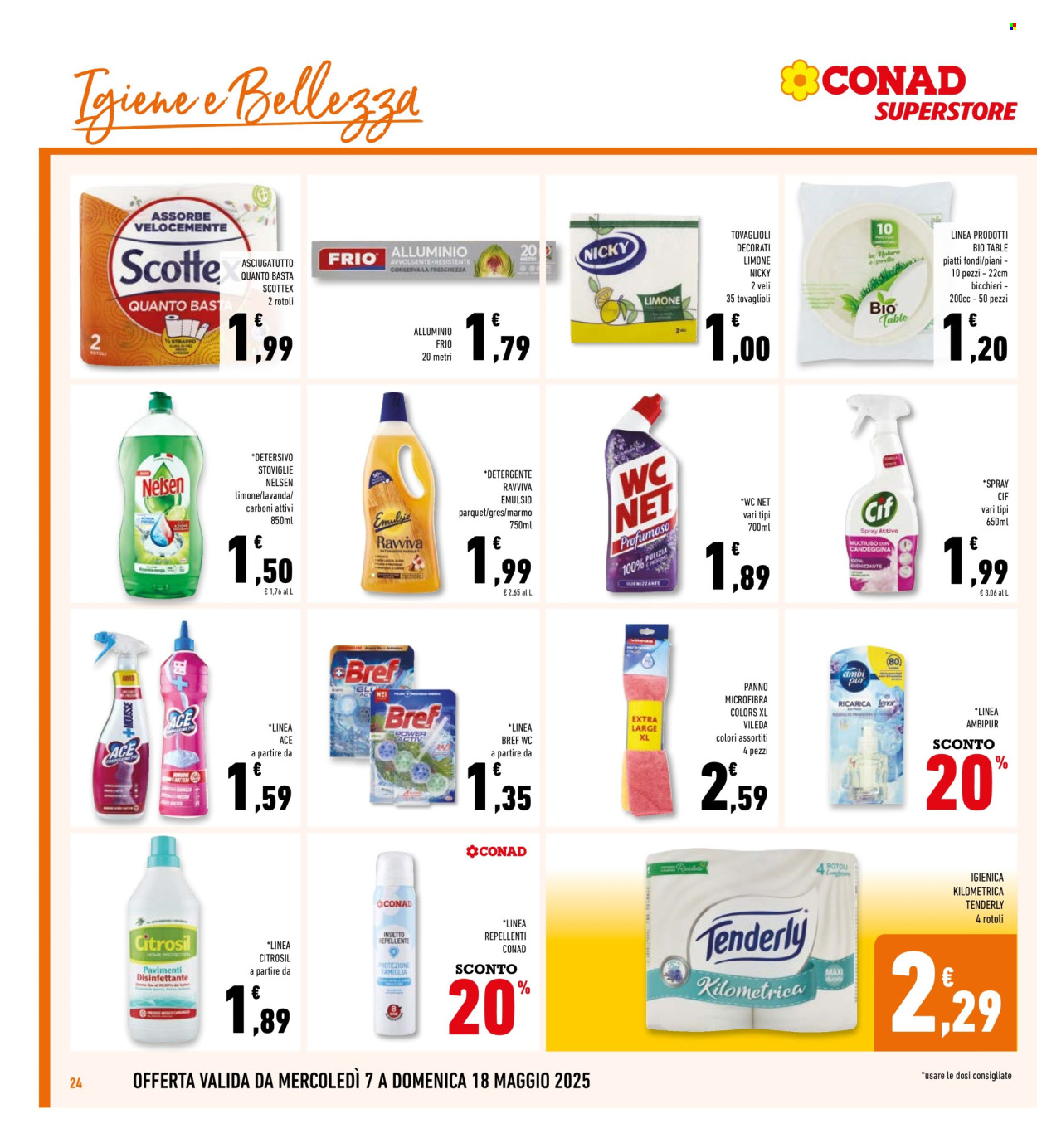 Volantino Conad Superstore - 7/5/2025 - 18/5/2025. Pagina 1